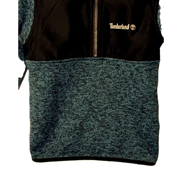 Timberland Fleece Pullover Boys Size 3T Green Black Long Sleeve 1/4 Zip Unisex - Picture 4 of 7